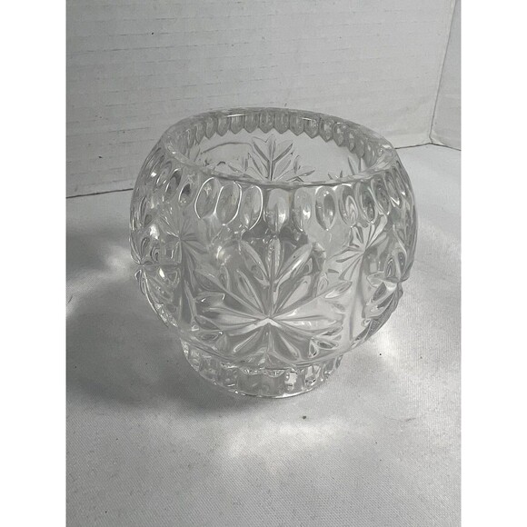 PartyLite Crystal Aurora Starburst Tealight Votive Candle Holder Heavy Glass - Picture 5 of 11